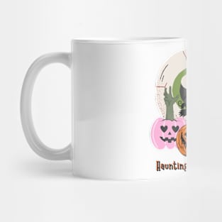 "Haunting Whispers Wail: Unveil the Mysteries of Halloween" Mug